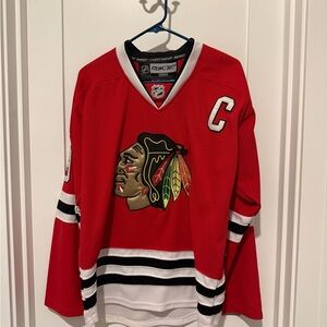 Reebok CCM Canada Jonathan Toews #19 Sewn Cptn Chicago Blackhawks Jersey Size 48